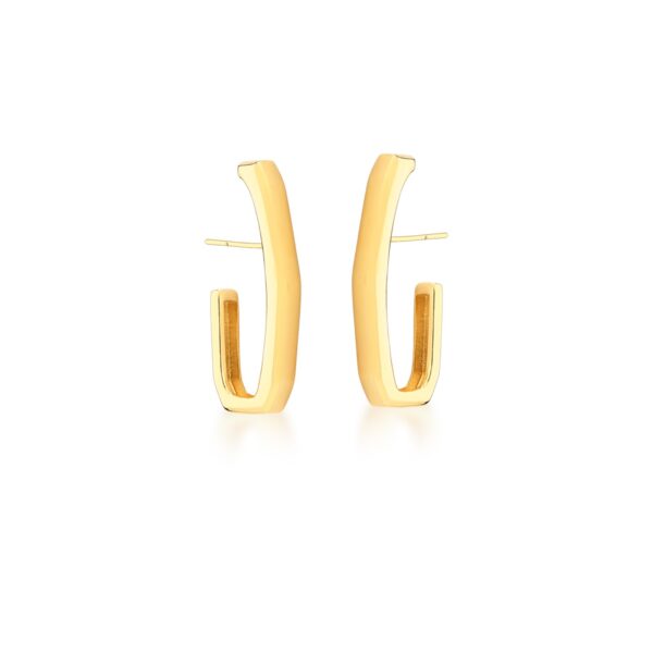 Ear Hook Liso Banhado a Ouro 18k