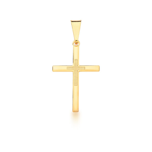 Pingente De Cruz Banho Ouro 18k
