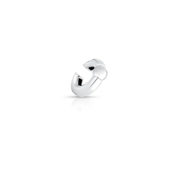 Piercing Liso Com Esfera Banho Ródio Branco