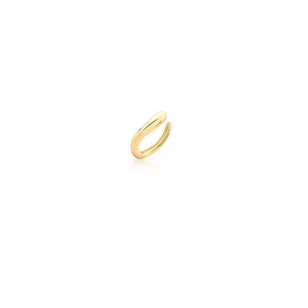 Piercing Curvo E Liso Banho Ouro 18k