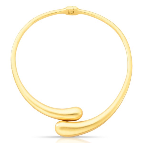Aro Liso 2 Voltas Gotas Banho Ouro 18k Acetinado