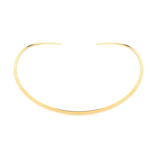 Aro Liso Fio Quadrado Banho Ouro 18k