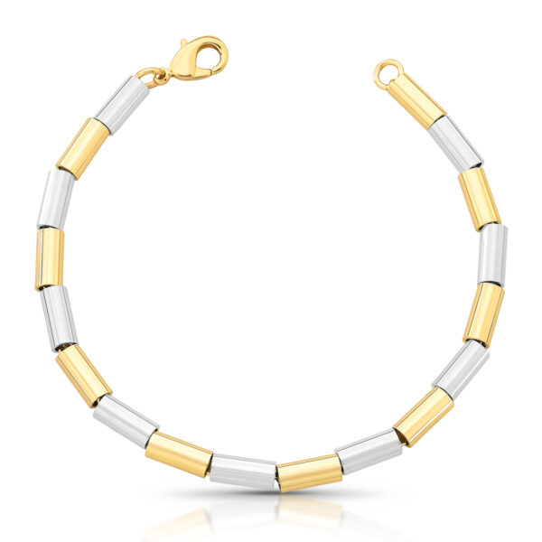 Pulseira Com Tubos Lisos