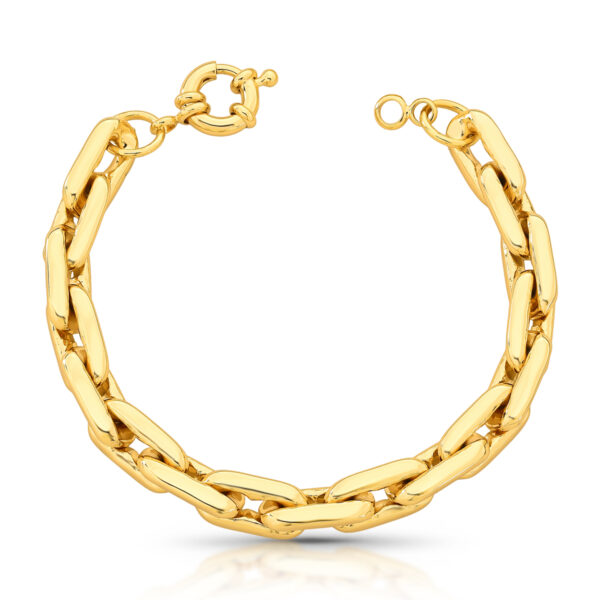 Pulseira Com Elos Retangulares Vazados
