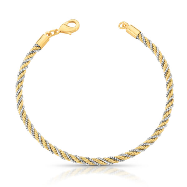 Pulseira Cordão Baiano E Veneziana Trançada