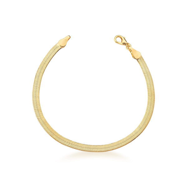 Pulseira Em Malha Laminada Lisa 4mm