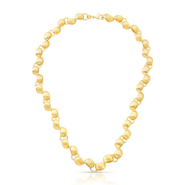 Colar Intercalado Vazado E Acetinado