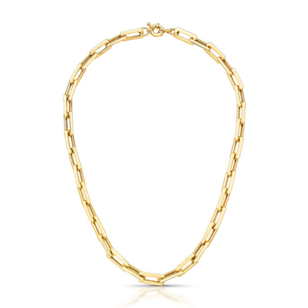 Colar Com Elos Retangulares Vazados