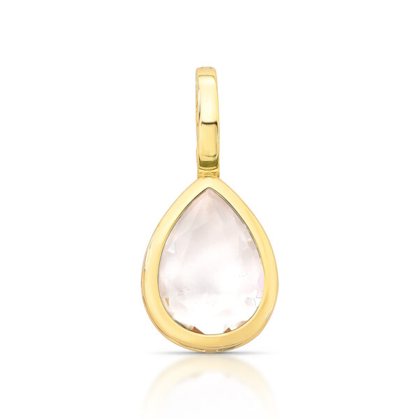 Pingente Com Cristal De Gota E Fecho